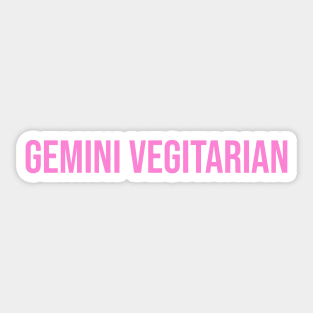 Gemini Vegitarian Sticker